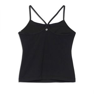 Lululemon black spaghetti strap workout tank - Size 4